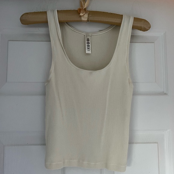 Skims Cotton Rib Tank in Bone | Size L - Picture 2 of 5